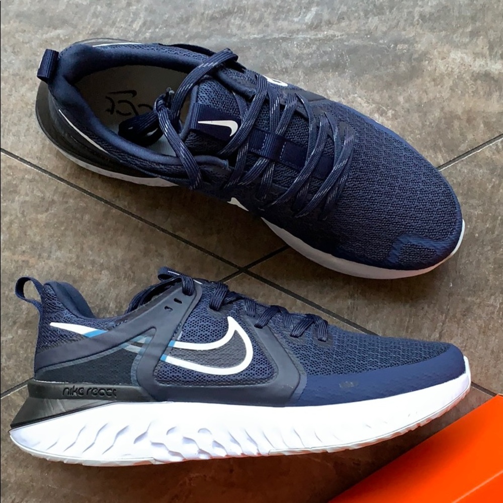 NIKE LEGEND REACT 2 midnight navy/pure platinum - Picture 15 of 16